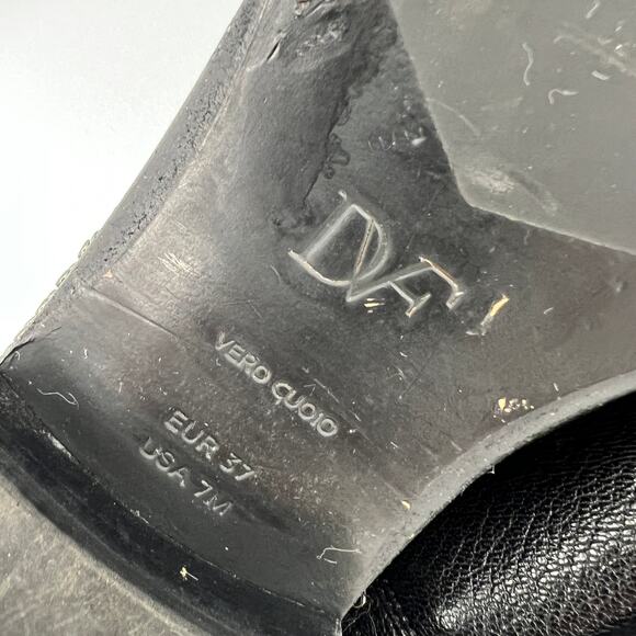 Diane Von Furstenberg Jena Chelsea Boots Womens 7M Black Leather Studded Ankle - Picture 7 of 11